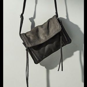 Day & Mood black leather crossbody purse
